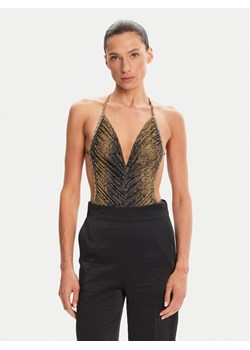 NORMA KAMALI Body Mio KK424XPL165302 Brązowy Slim Fit ze sklepu MODIVO w kategorii Bluzki damskie - zdjęcie 181099890