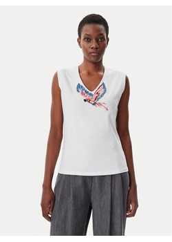 Lola Casademunt by Maite Top MS2515019 Biały Regular Fit ze sklepu MODIVO w kategorii Bluzki damskie - zdjęcie 181099901