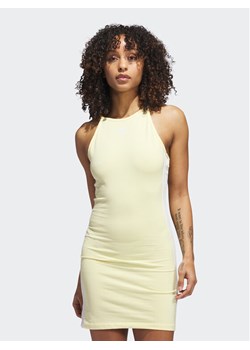 adidas Sukienka codzienna Adicolor Classics Tight Summer Dress IB7403 Żółty Slim Fit ze sklepu MODIVO w kategorii Sukienki - zdjęcie 181100014