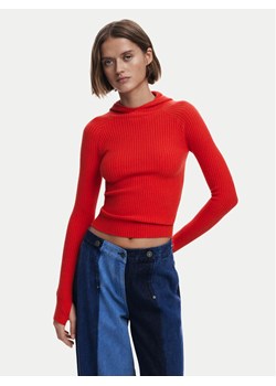 Desigual Sweter 25SWJF19 Czerwony Slim Fit ze sklepu MODIVO w kategorii Swetry damskie - zdjęcie 181100131