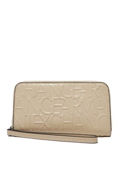Armani Exchange Duży Portfel Damski 948451 CC793 U1092 Beżowy ze sklepu MODIVO w kategorii Portfele damskie - zdjęcie 181100222