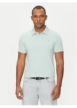 Guess Polo M5GP66 J1314 Zielony Regular Fit ze sklepu MODIVO w kategorii T-shirty męskie - zdjęcie 181100224