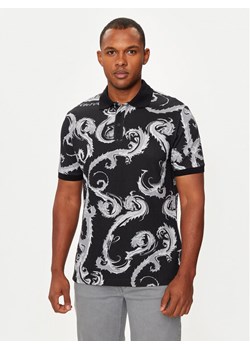 Versace Jeans Couture Polo 77GAG6S0 Czarny Regular Fit ze sklepu MODIVO w kategorii T-shirty męskie - zdjęcie 181100233