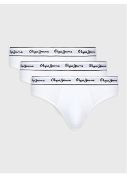 Pepe Jeans Komplet 3 par slipów Pepe Bf 3P PMU10970 Biały ze sklepu MODIVO w kategorii Majtki męskie - zdjęcie 181100240