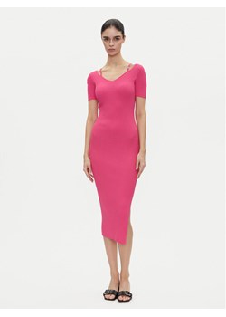 HUGO Sukienka dzianinowa Shaty 50538239 Różowy Slim Fit - id: 0000304929908 - marki Hugo Boss - 181100283 HUGO Sukienka dzianinowa Shaty 50538239 Różowy Slim Fit ze sklepu MODIVO w kategorii Sukienki - zdjęcie 181100283