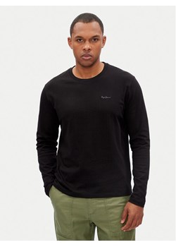 Pepe Jeans Longsleeve Connor PM509219 Czarny Regular Fit ze sklepu MODIVO w kategorii T-shirty męskie - zdjęcie 181100351