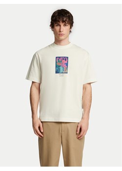 Selected Homme T-Shirt Will 16097225 Écru Relaxed Fit ze sklepu MODIVO w kategorii T-shirty męskie - zdjęcie 181100370