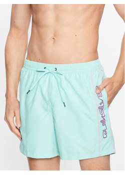 Quiksilver Szorty kąpielowe Vert EQYJV03987 Zielony Regular Fit ze sklepu MODIVO w kategorii Kąpielówki - zdjęcie 181100403