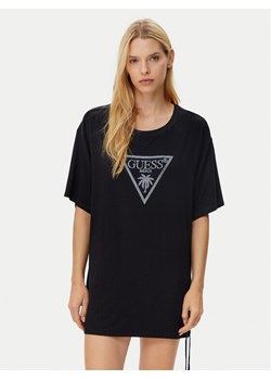 Guess T-Shirt E4GI00 K68D2 Czarny Regular Fit ze sklepu MODIVO w kategorii Bluzki damskie - zdjęcie 181100791
