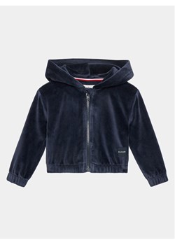 Tommy Hilfiger Bluza KG0KG07376 M Granatowy Regular Fit ze sklepu MODIVO w kategorii Bluzy dziewczęce - zdjęcie 181100871