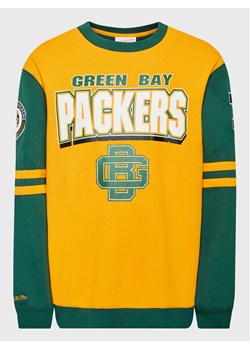 Mitchell & Ness Bluza FCPO3400 Żółty Regular Fit ze sklepu MODIVO w kategorii Bluzy męskie - zdjęcie 181101020