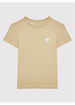 adidas T-Shirt HK7437 Beżowy Regular Fit ze sklepu MODIVO w kategorii T-shirty chłopięce - zdjęcie 181101192
