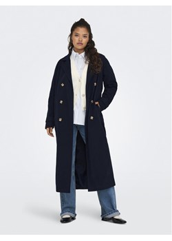 JDY Trencz Panther 15281785 Granatowy Regular Fit ze sklepu MODIVO w kategorii Płaszcze damskie - zdjęcie 181101212
