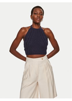 STAUD Top Lori R24P3136CA Granatowy Regular Fit ze sklepu MODIVO w kategorii Bluzki damskie - zdjęcie 181101253