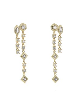 Luv AJ Kolczyki Stellar Bezel Double Studs HOL22-E-SBDS-G Złoty ze sklepu MODIVO w kategorii Kolczyki - zdjęcie 181101443