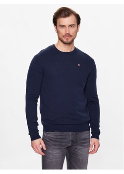 Napapijri Sweter Damavand NP0A4GJU Granatowy Regular Fit ze sklepu MODIVO w kategorii Swetry męskie - zdjęcie 181101491
