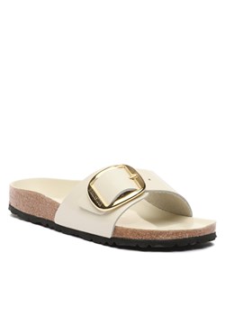 Birkenstock Klapki Madrid Big Buckle 1025298 Beżowy ze sklepu MODIVO w kategorii Klapki damskie - zdjęcie 181101602