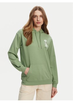 Roxy Bluza ERJFT04952 Zielony Regular Fit ze sklepu MODIVO w kategorii Bluzy damskie - zdjęcie 181101614
