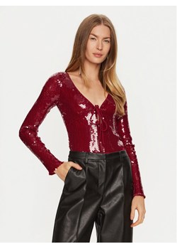 BARDOT Body Verona 59471TB Czerwony Slim Fit ze sklepu MODIVO w kategorii Bluzki damskie - zdjęcie 181101672