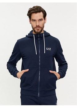 EA7 Emporio Armani Bluza 3DPM53 PJ05Z 1554 Granatowy Regular Fit ze sklepu MODIVO w kategorii Bluzy męskie - zdjęcie 181101892