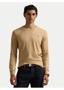 Polo Ralph Lauren Longsleeve 710760121027 Beżowy Slim Fit ze sklepu MODIVO w kategorii T-shirty męskie - zdjęcie 181101903