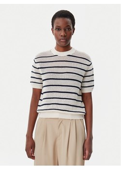 Tommy Hilfiger Sweter Pointelle WW0WW45950 Beżowy Regular Fit ze sklepu MODIVO w kategorii Swetry damskie - zdjęcie 181101963