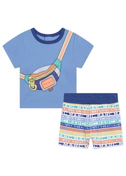 Marc Jacobs Komplet t-shirt i spodenki W98162 Niebieski Regular Fit - id: 0000301982203 - marki Marc Jacobs - 181102054 Marc Jacobs Komplet t-shirt i spodenki W98162 Niebieski Regular Fit ze sklepu MODIVO w kategorii Komplety niemowlęce - zdjęcie 181102054