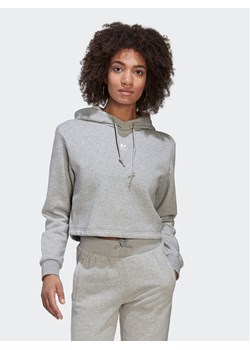 adidas Bluza adicolor Essentials HJ7851 Szary Loose Fit ze sklepu MODIVO w kategorii Bluzy damskie - zdjęcie 181102180