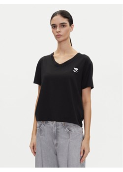 HUGO T-Shirt Nika_T-Shirt 50540046 Czarny Regular Fit ze sklepu MODIVO w kategorii Bluzki damskie - zdjęcie 181102281