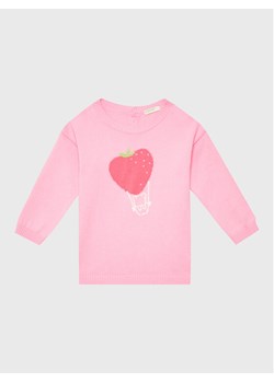 United Colors Of Benetton Sweter 1098B100K Różowy Regular Fit ze sklepu MODIVO w kategorii Bluzy i swetry - zdjęcie 181102390