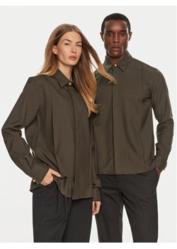 AMI PARIS Koszula USH012WV0026 Brązowy Regular Fit ze sklepu MODIVO w kategorii Koszule męskie - zdjęcie 181102501