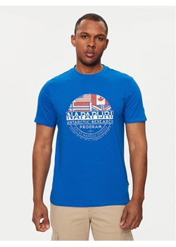 Napapijri T-Shirt S-Turin NP0A4HQG Niebieski Regular Fit ze sklepu MODIVO w kategorii T-shirty męskie - zdjęcie 181102520