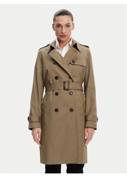 Tommy Hilfiger Trencz WW0WW42133 Khaki Slim Fit - id: 0000304673597 - marki Tommy Hilfiger - 181102631 Tommy Hilfiger Trencz WW0WW42133 Khaki Slim Fit ze sklepu MODIVO w kategorii Płaszcze damskie - zdjęcie 181102631