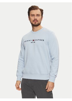 Tommy Hilfiger Bluza Logo MW0MW11596 Błękitny Regular Fit ze sklepu MODIVO w kategorii Bluzy męskie - zdjęcie 181102832