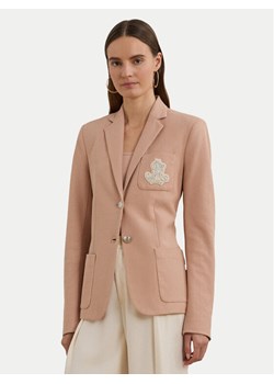 LAUREN RALPH LAUREN Marynarka 200797305023 Różowy Slim Fit ze sklepu MODIVO w kategorii Marynarki damskie - zdjęcie 181102904