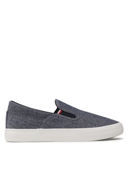 Tommy Hilfiger Tenisówki Th Hi Vulc Core Low Slip On FM0FM04734 Granatowy ze sklepu MODIVO w kategorii Trampki męskie - zdjęcie 181103082