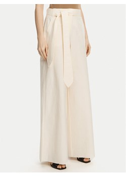 Marella Spodnie palazzo Luca 2513131032 Écru Wide Leg ze sklepu MODIVO w kategorii Spodnie damskie - zdjęcie 181103442