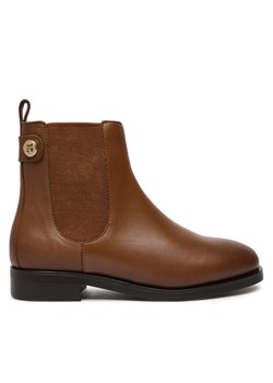 Tommy Hilfiger Sztyblety Th Stud Leather Low Chelsea FW0FW08184 Brązowy ze sklepu MODIVO w kategorii Botki - zdjęcie 181103603