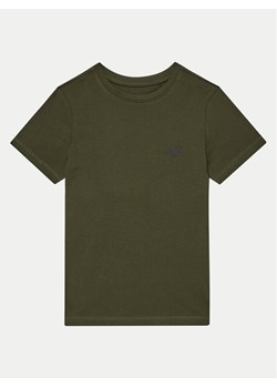 4F T-Shirt 4FJWMM00TTSHM1626 Khaki Regular Fit ze sklepu MODIVO w kategorii T-shirty chłopięce - zdjęcie 181103683