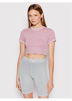 Reebok T-Shirt Classics Natural Dye HK4967 Różowy Slim Fit ze sklepu MODIVO w kategorii Bluzki damskie - zdjęcie 181103872