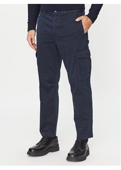 Boss Spodnie materiałowe Sisla-5-Cargo 50501614 Granatowy Regular Fit ze sklepu MODIVO w kategorii Spodnie męskie - zdjęcie 181104240