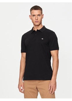 Gant Polo Shield 2220 Czarny Slim Fit ze sklepu MODIVO w kategorii T-shirty męskie - zdjęcie 181104371