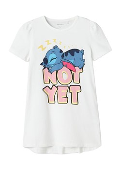 NAME IT Koszula nocna Stitch 13242966 Biały Regular Fit ze sklepu MODIVO w kategorii Piżamy dziecięce - zdjęcie 181104464