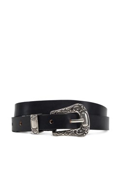 ONLY Pasek Damski Onlty Slim Leather Wester Jeans Belt Acc 15338269 Czarny ze sklepu MODIVO w kategorii Paski damskie - zdjęcie 181104571