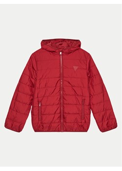 Guess Kurtka puchowa H4BJ10 WCFM0 Czerwony Regular Fit ze sklepu MODIVO w kategorii Kurtki dziewczęce - zdjęcie 181104594