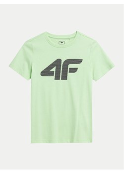 4F T-Shirt 4FJWSS24TTSHM1115 Zielony Regular Fit ze sklepu MODIVO w kategorii T-shirty chłopięce - zdjęcie 181104610