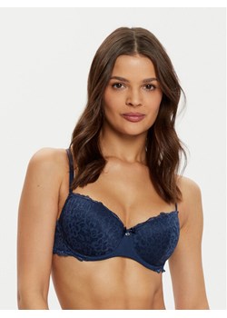 Hunkemöller Biustonosz z fiszbiną Marine 206322 Granatowy ze sklepu MODIVO w kategorii Biustonosze - zdjęcie 181104861