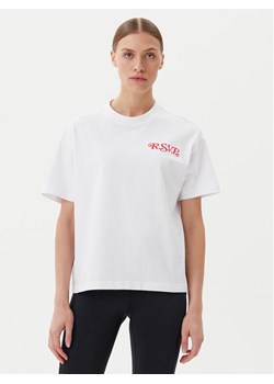 Fila T-Shirt Leffinge FAW1029 Biały Loose Fit ze sklepu MODIVO w kategorii Bluzki damskie - zdjęcie 181104941