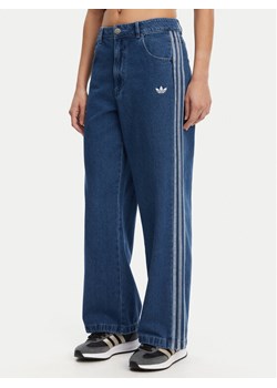 adidas Jeansy adicolor Denim 3-Stripes JD2574 Niebieski Wide Leg ze sklepu MODIVO w kategorii Jeansy damskie - zdjęcie 181105003