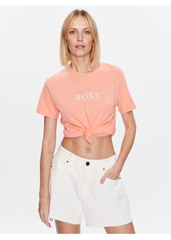 Roxy T-Shirt Noon Ocean ERJZT05490 Pomarańczowy Regular Fit ze sklepu MODIVO w kategorii Bluzki damskie - zdjęcie 181105160